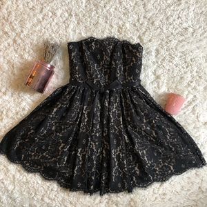 Strapless Lace Dress